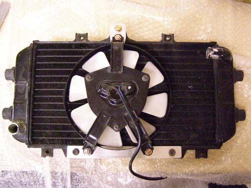 冷却チューン実践（ラジエーターファン大型化）（カワサキ ZX-4）by