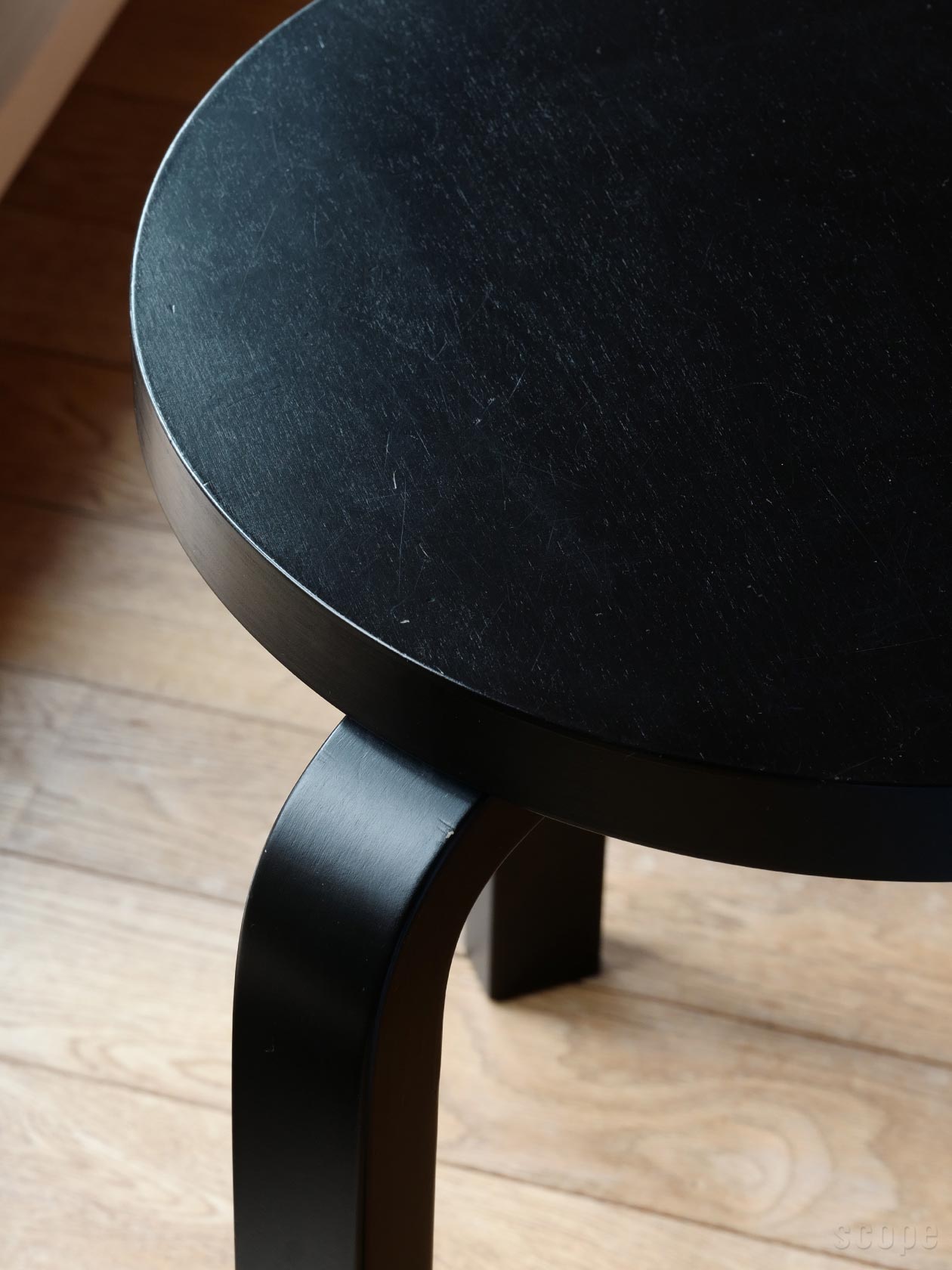 artek 廃盤 アルテック スツール60 ハニー scope ブラック Stool 60