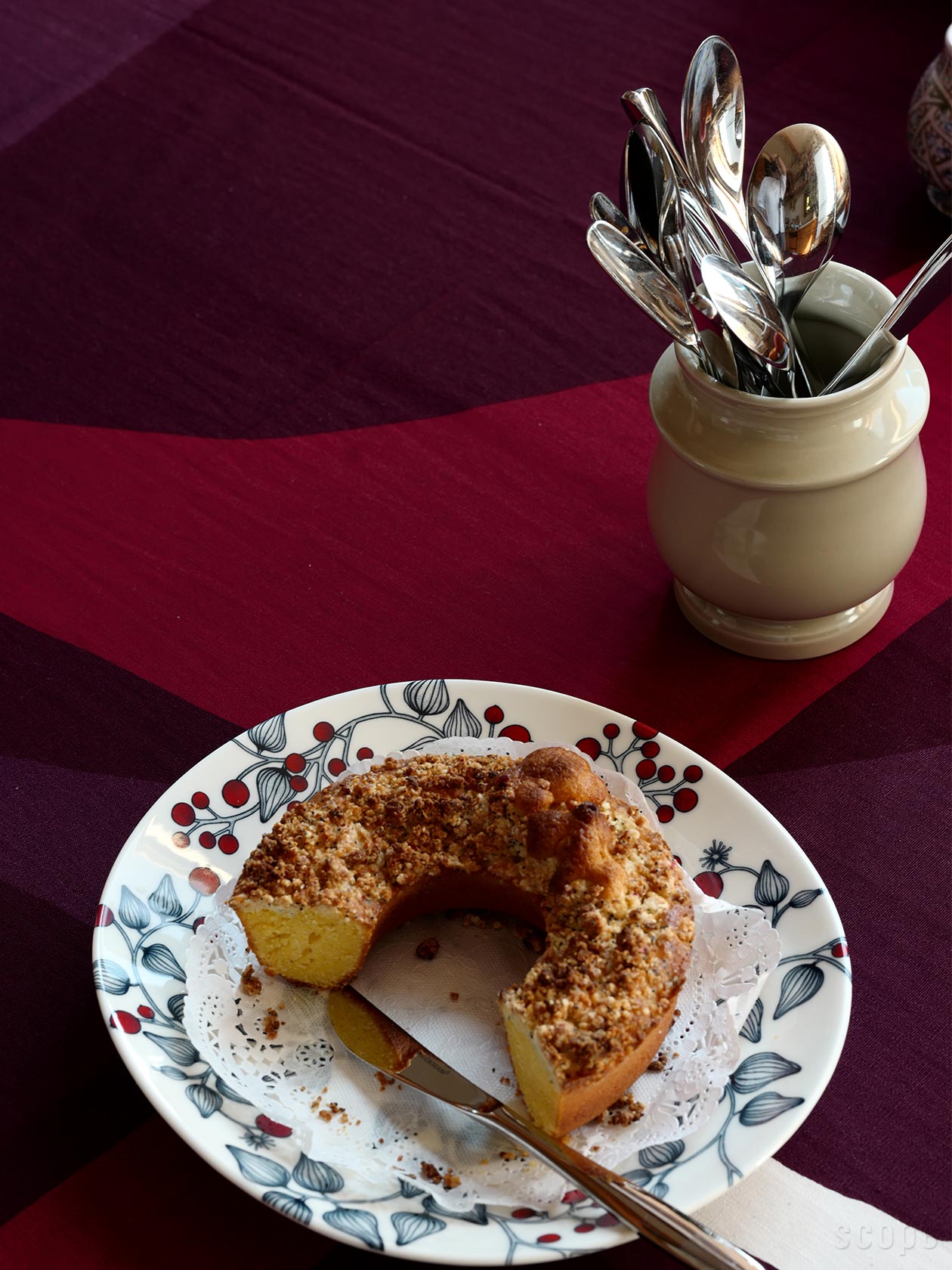 【新品】SCOPE Slowpe Slice ワイン 190cm テーブルクロス 予約〉Slowpe Slice ワイン | scope