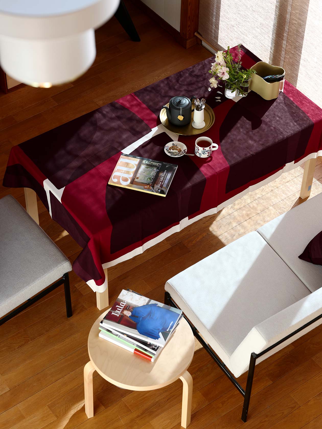 【新品】SCOPE Slowpe Slice ワイン 190cm テーブルクロス 予約〉Slowpe Slice ワイン | scope