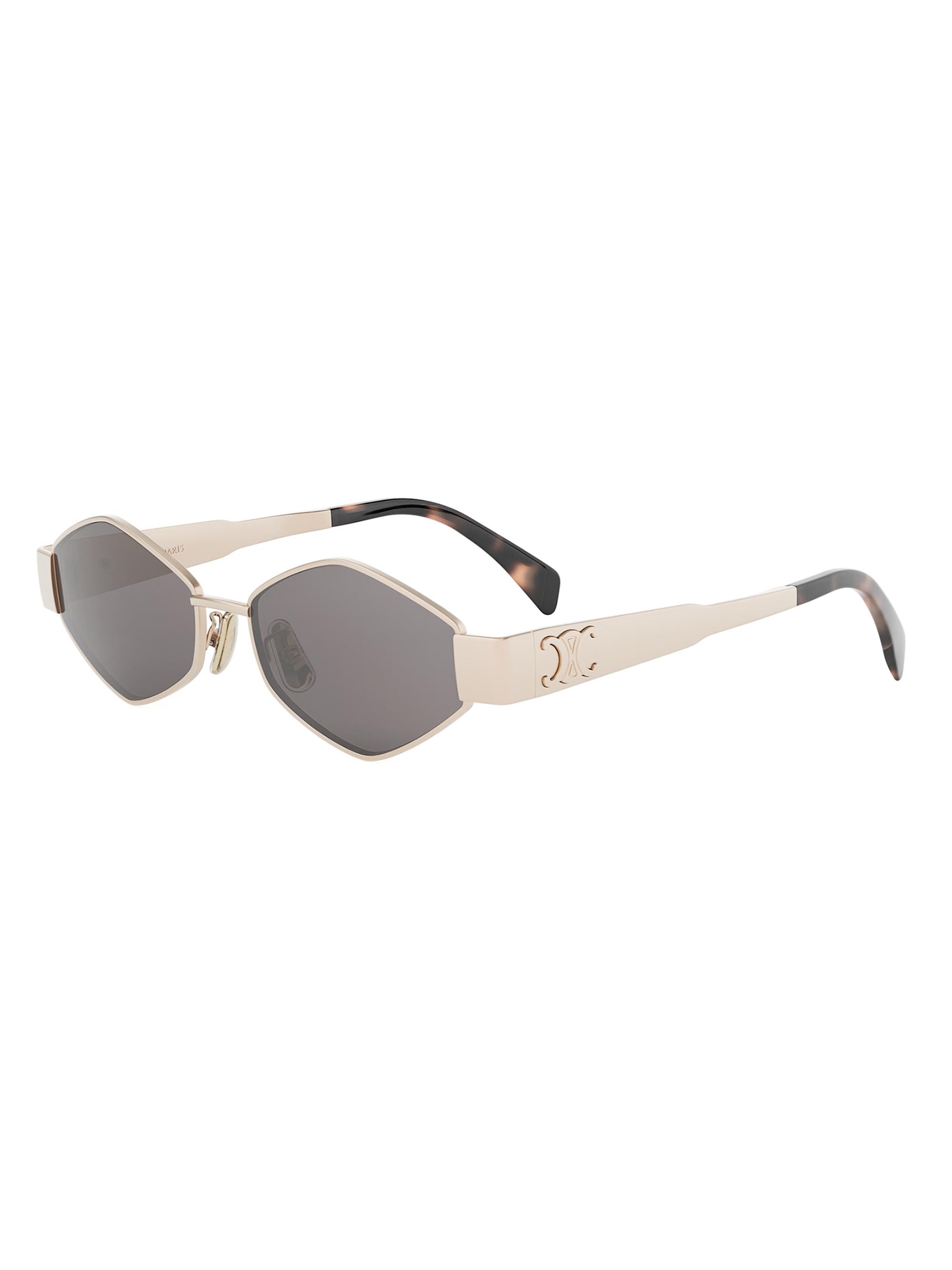 CELINE Metal Triomphe 54MM Oval Sunglasses | Saks Fifth Avenue