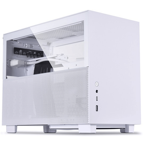 Lian Li Q58 Mini-ITX PCIE 4.0 Tempered Glass Case - White - Tech