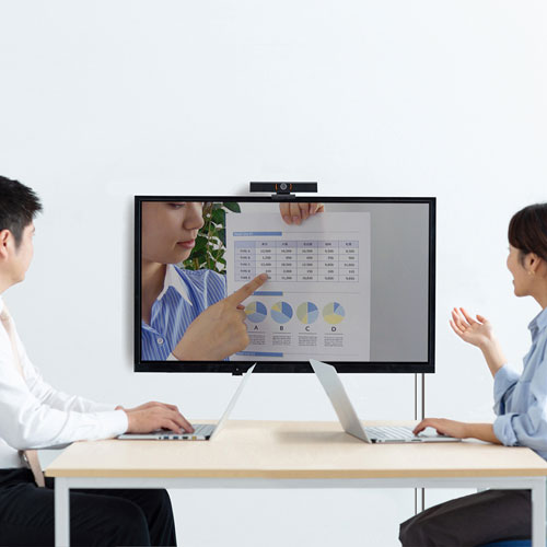 CMS-V48BK【スピーカー内蔵Webカメラ】WEB会議に最適なカメラとマイク