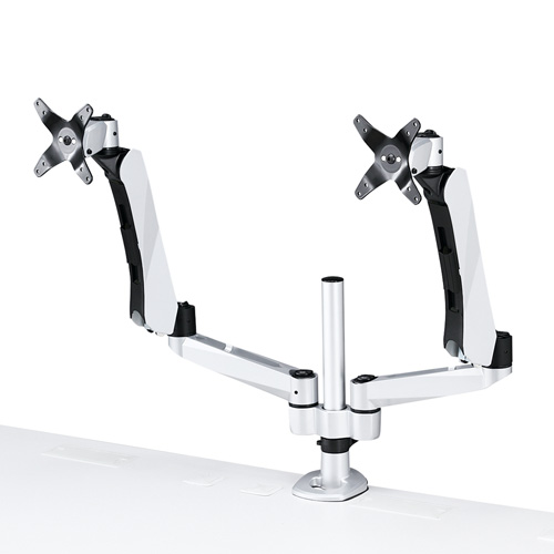 CR-LA1007N【水平垂直液晶モニターアーム（2面）】水平垂直空間に自由