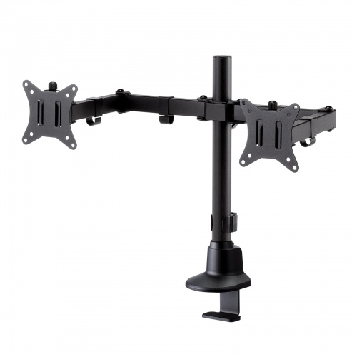 CR-LAC216BK【モニターアーム（デュアル・ロングアーム・薄型ショート