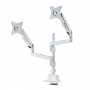 CR-LAC2407W【モニターアーム（デュアル・ガススプリング式・支柱