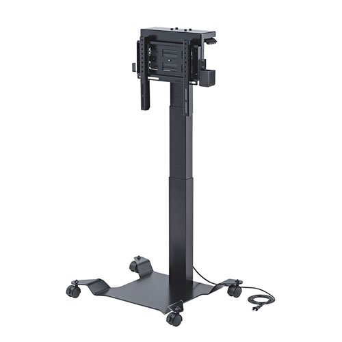 CR-PL41BK【テレビスタンド（32～43型対応・電動昇降・キャスター付き