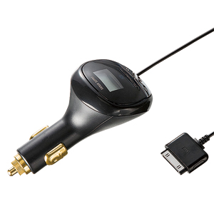 PDA-FMT10BK【FMステレオトランスミッター(ブラック）】充電機能搭載