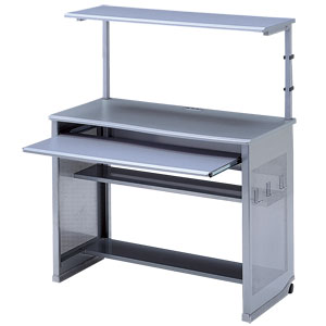 PDK-1052SVK【パソコンデスク】周辺機器がたくさん設置可能。ゆとりの