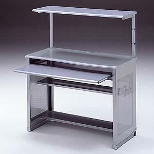 PDK-1052SV【パソコンデスク】周辺機器がたくさん設置可能。ゆとりの