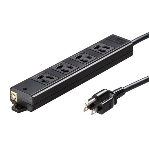 絶縁キャップ・抜け止め付きでマグネットを搭載した、3P・4個口の工事