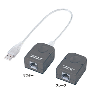 USB-EXSET3【USB2.0エクステンダー（50m延長、2ポート）】USB2.0信号を