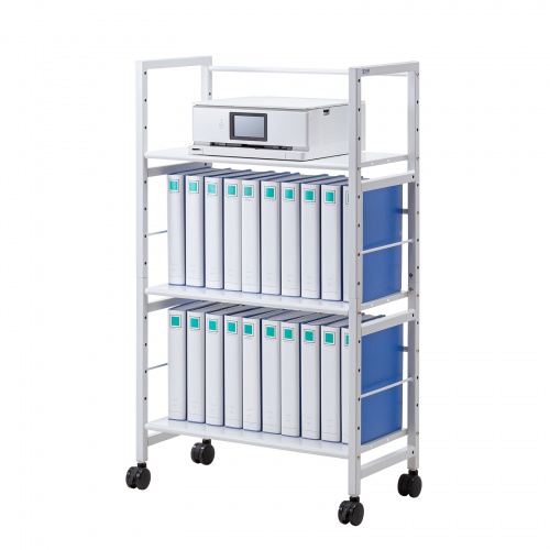 WG-208【高耐荷重ワゴン（3段）】デスク周りの書類整理に最適な