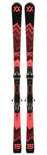 Völkl Racetiger RC + VMotion 11 GW Carving Skis - Alpine Skiing