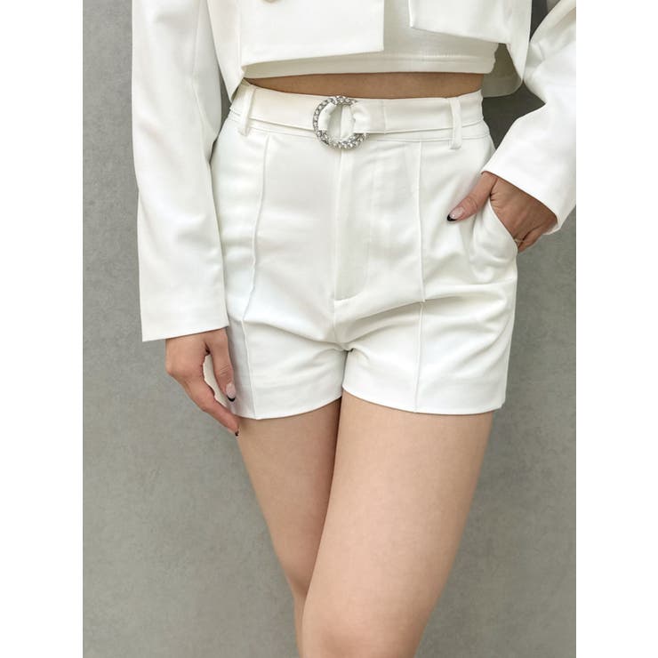 ビジューベルトショートパンツ【SETUP着用可】[品番：MKSW0062455