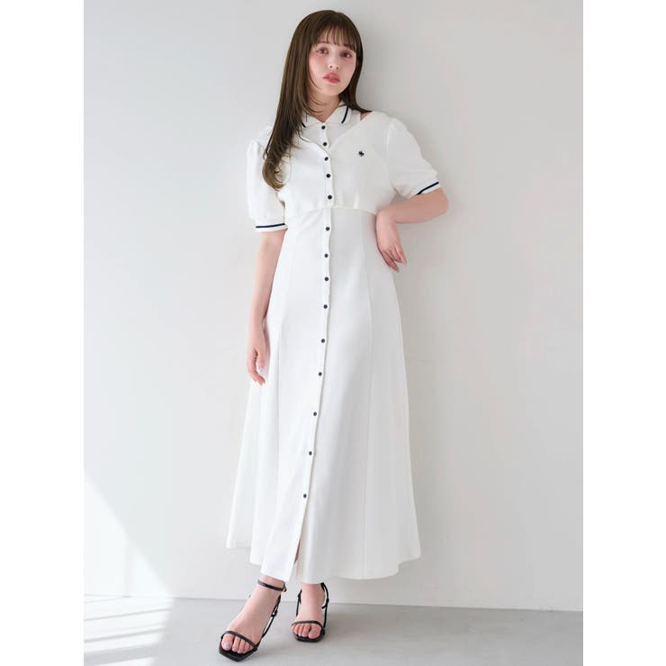 POLO BCSコラボ/再生産】レイヤードポロワンピース[品番：MKSW0064955