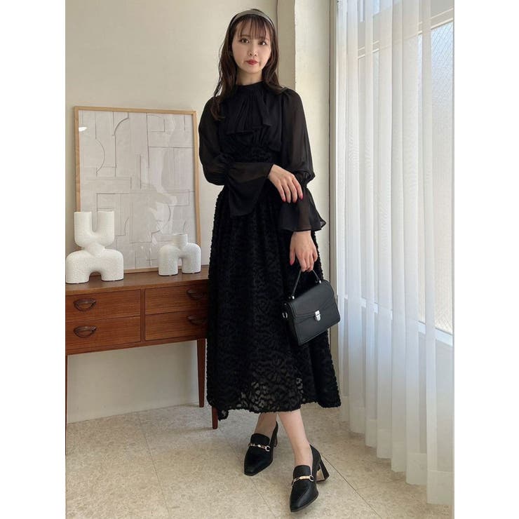 サイドリブタイフラワーワンピース[品番：MKSW0052025]｜dazzlin