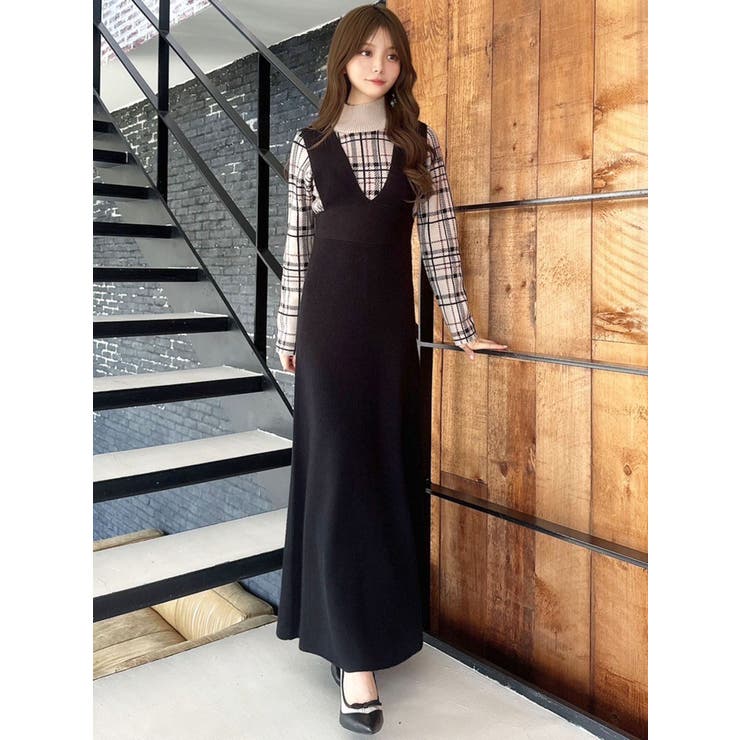 コルセットフレアニットジャンスカ[品番：MKSW0060719]｜RESEXXY