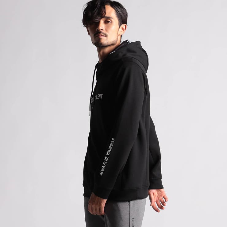 NICOLE SPORTS】ロゴプリントプルオーバーパーカー[品番：NICW0005916