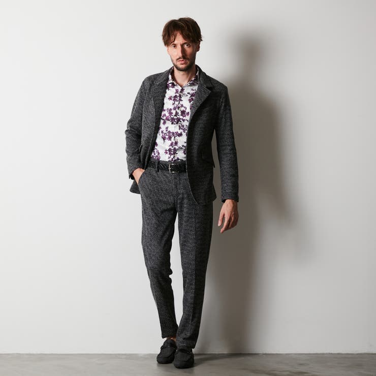 ラッセルジャカードボンディングジャケット[品番：NICW0006074