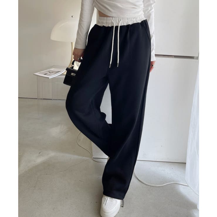 ウエストレイヤードデザイン スウェットパンツ[品番：ORGW0009120