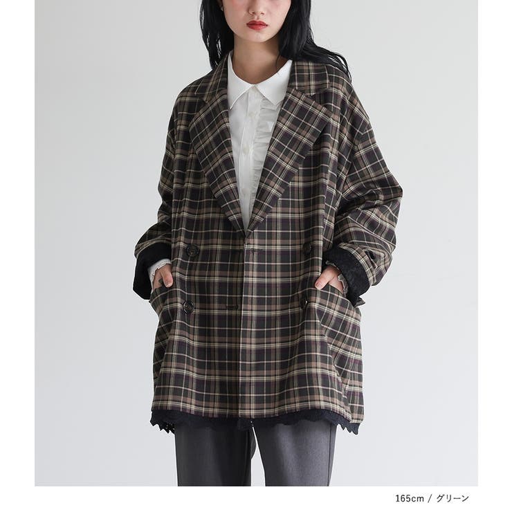 somari imaginationオーバーサイズチェックジャケット [品番