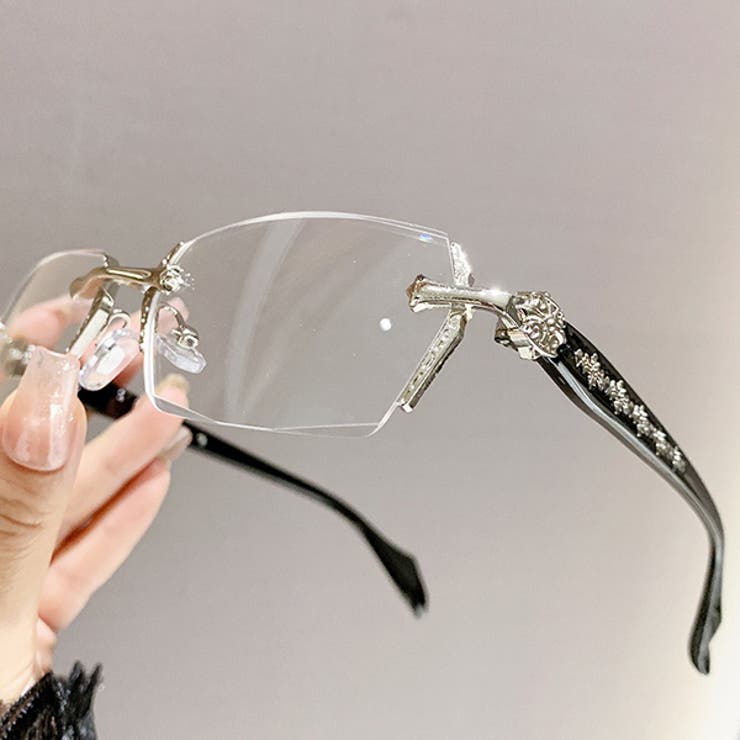 縁なしメガネ クロムハーツ風 星[品番：DCTW0004580]｜Decorative