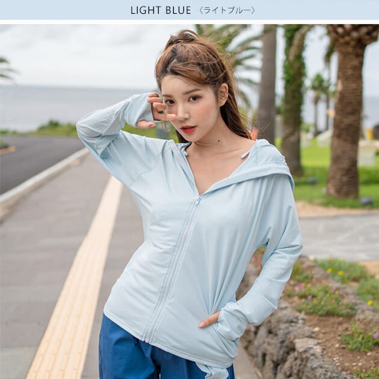 フード付き 長袖ラッシュガード ラッシュガード[品番：LCLW0002573