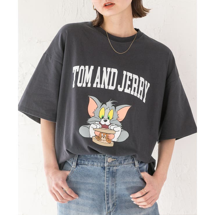 トム＆ジェリー ビッグロゴTシャツ[品番：ADEW0003991]｜ad thie