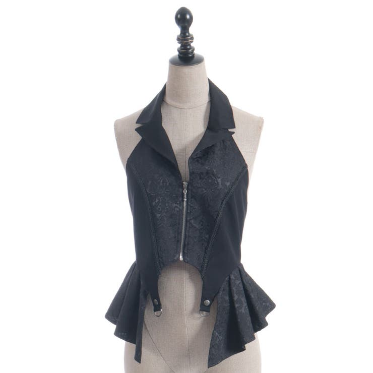 ジャカードホルターベスト[品番：IGAW0006576]｜axes femme