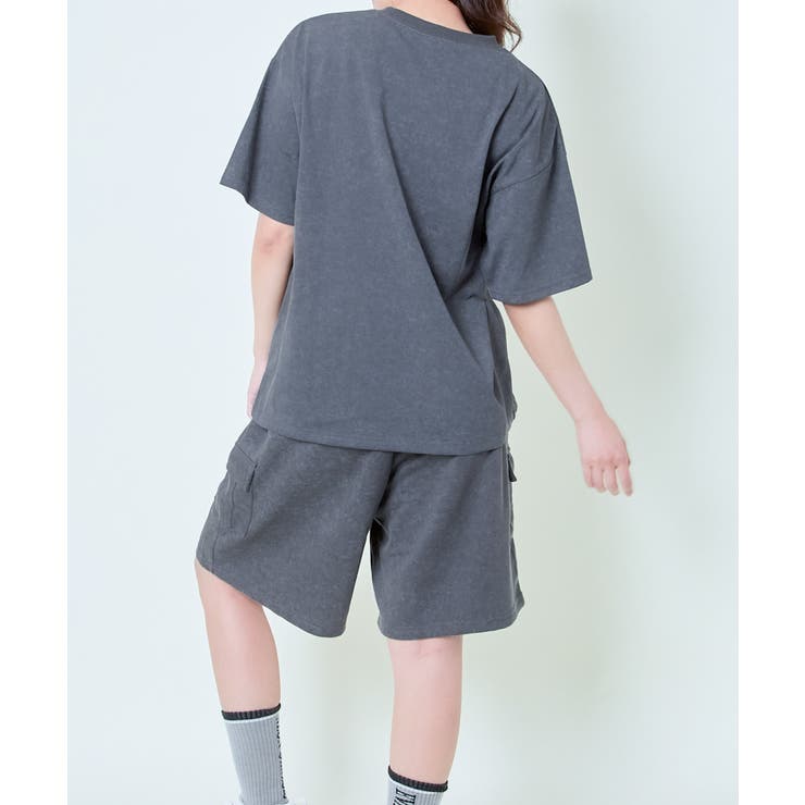 Tシャツ＋ショートパンツ》レディース セットアップ 半袖 上下セット