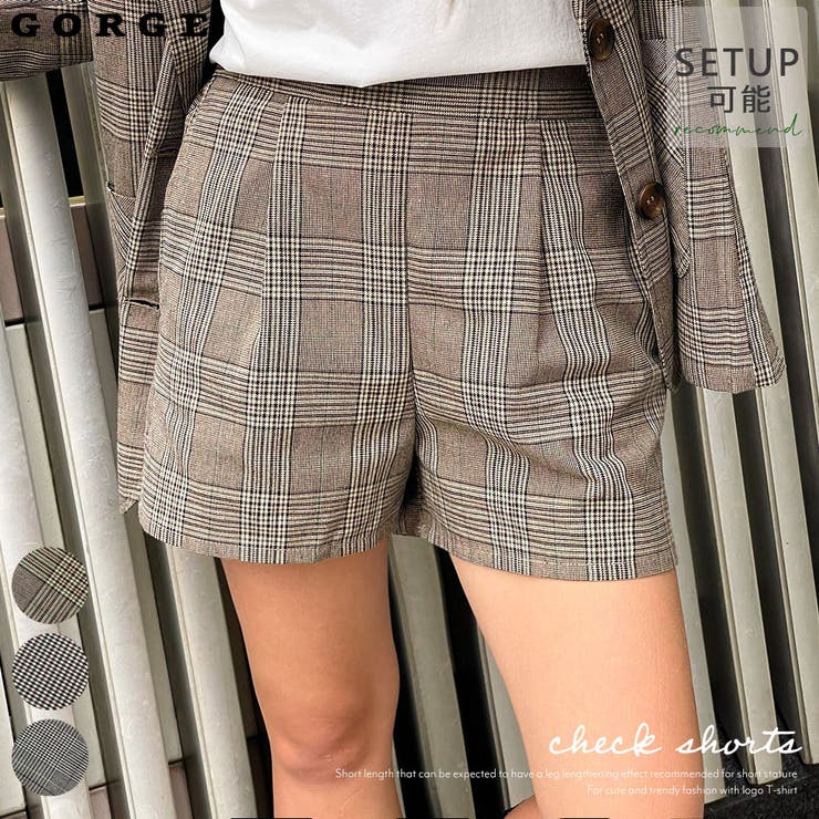 チェックショートパンツ[品番：GORW0007181]｜GORGE （ゴージ）の