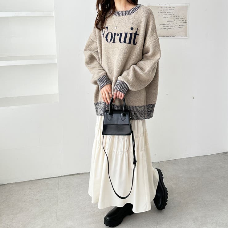 モヘアライクジャガードロゴニット[品番：GERW0010807]｜GeeRA（ジーラ