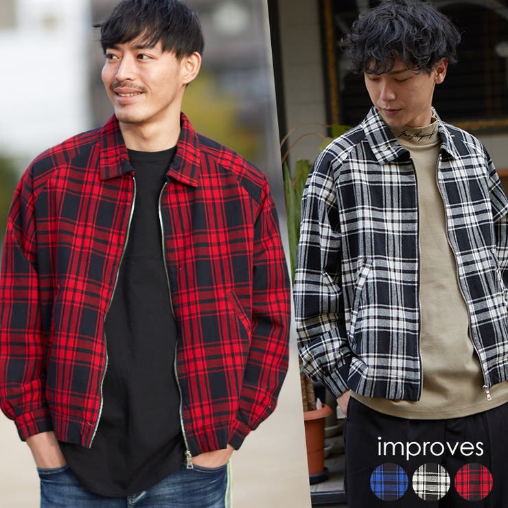 チェック ジャケット メンズ[品番：IP000004588]｜improves（イン