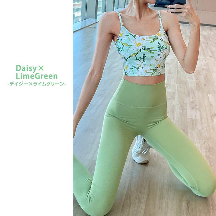 ヨガウェア 上下セット 花柄[品番：TY000007876]｜teddyshop（テディー
