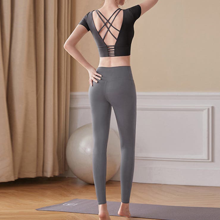 ヨガウェア 上下セット 全5色[品番：TY000008245]｜teddyshop