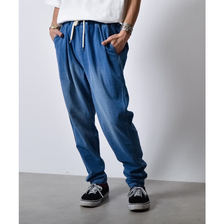 インディゴスウェットタックパンツ[品番：RADM0005785]｜MODISH GAZE