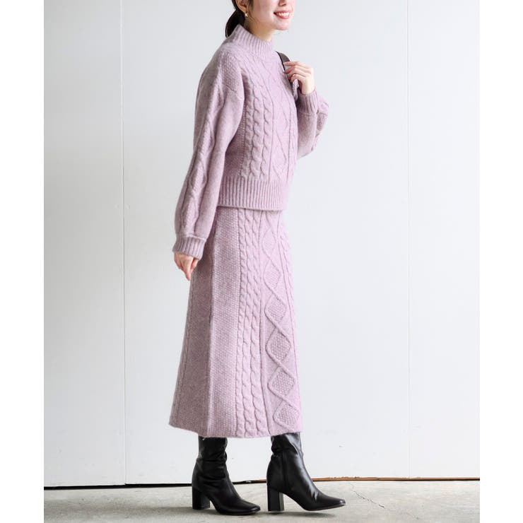 ウール混ニットセットアップ[品番：RPSW0002128]｜rps（アールピーエス