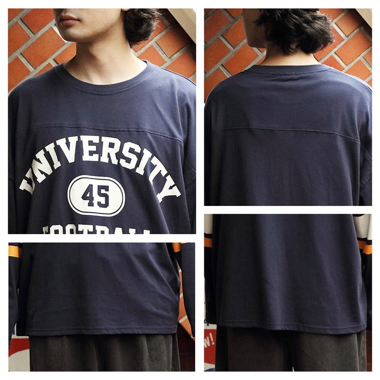 フットボールTシャツ ロングTシャツ メンズ[品番：EH000005865]｜8