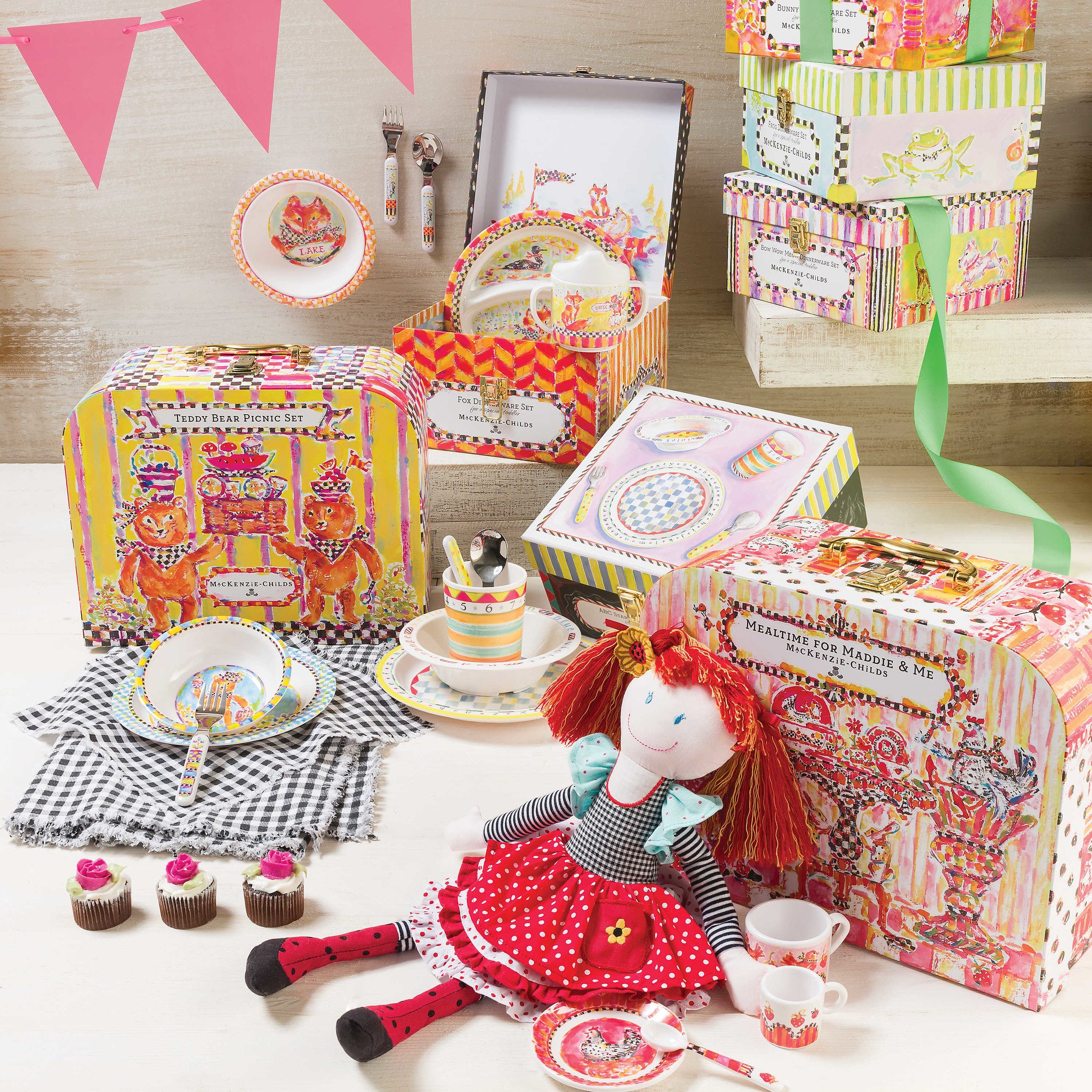 Toddler's Dinnerware Set - Fox - ivory & birch