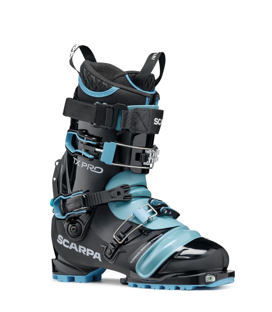 Scarpa Women's TX Pro Telemark Ski Black Polar Blue - Bentgate
