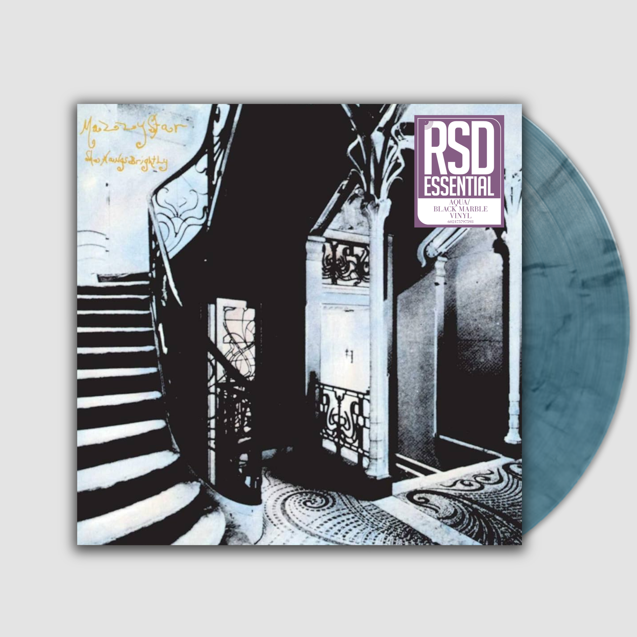Mazzy Star - She Hangs Brightly LP (aqua black marble vinyl) - Wax