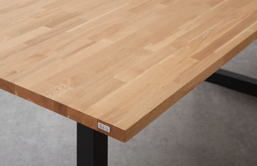 オーク MOSAIQUE 無垢材 テーブル天板のみ 180cm×90cm 厚み30mm 1cm