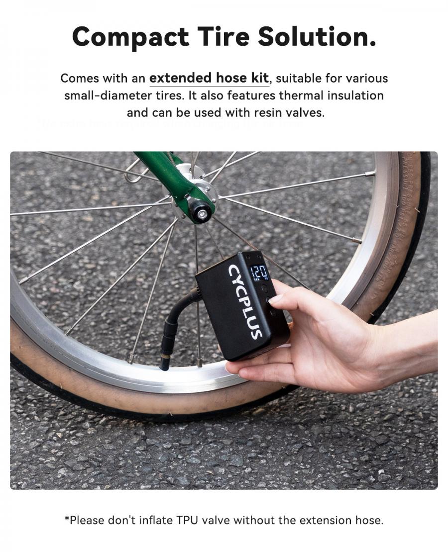 Cycplus AS2 Pro Max Mini E-Pump – Compact & High-Performance