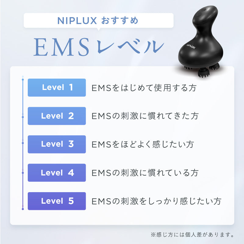 NIPLUX EMS HEAD SPA Pocket 頭皮マッサージ 電動頭皮マッサージャー