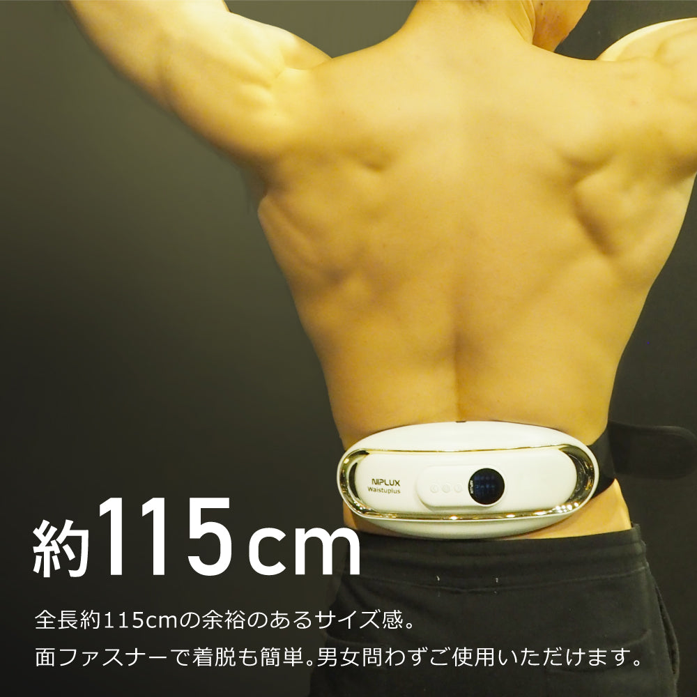 NIPLUX公式店】WAISTUPLUS│遠赤外線とEMSで腰ケア│リモコン操作で