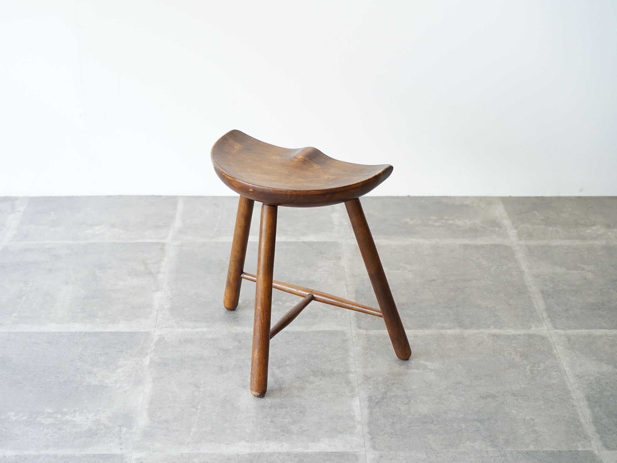 北欧ビンテージスツール 木製スツール ブナ（ビーチ）の椅子 1960年代