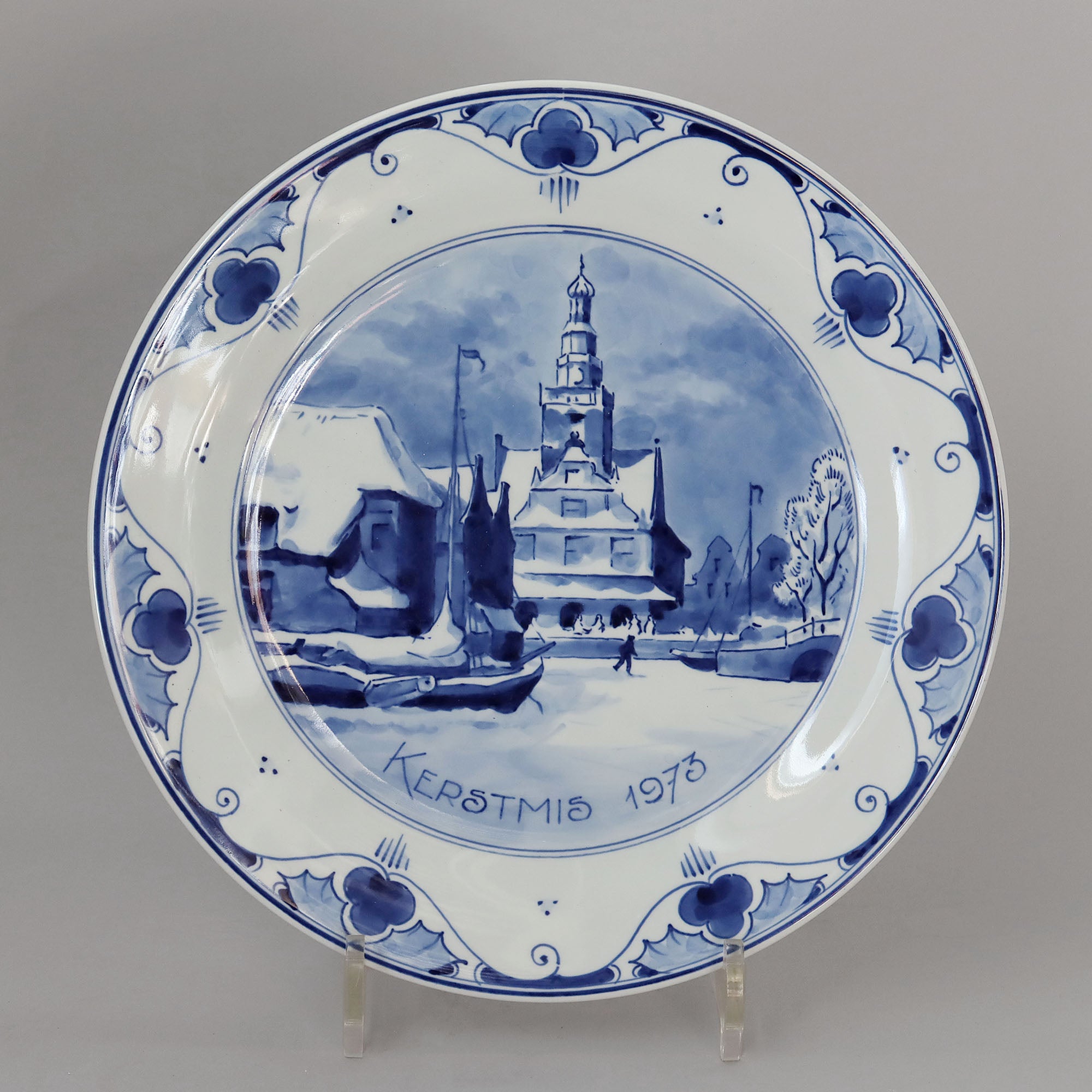 ロイヤルデルフト イヤープレート(25.4cm) 1973年【royal delft year