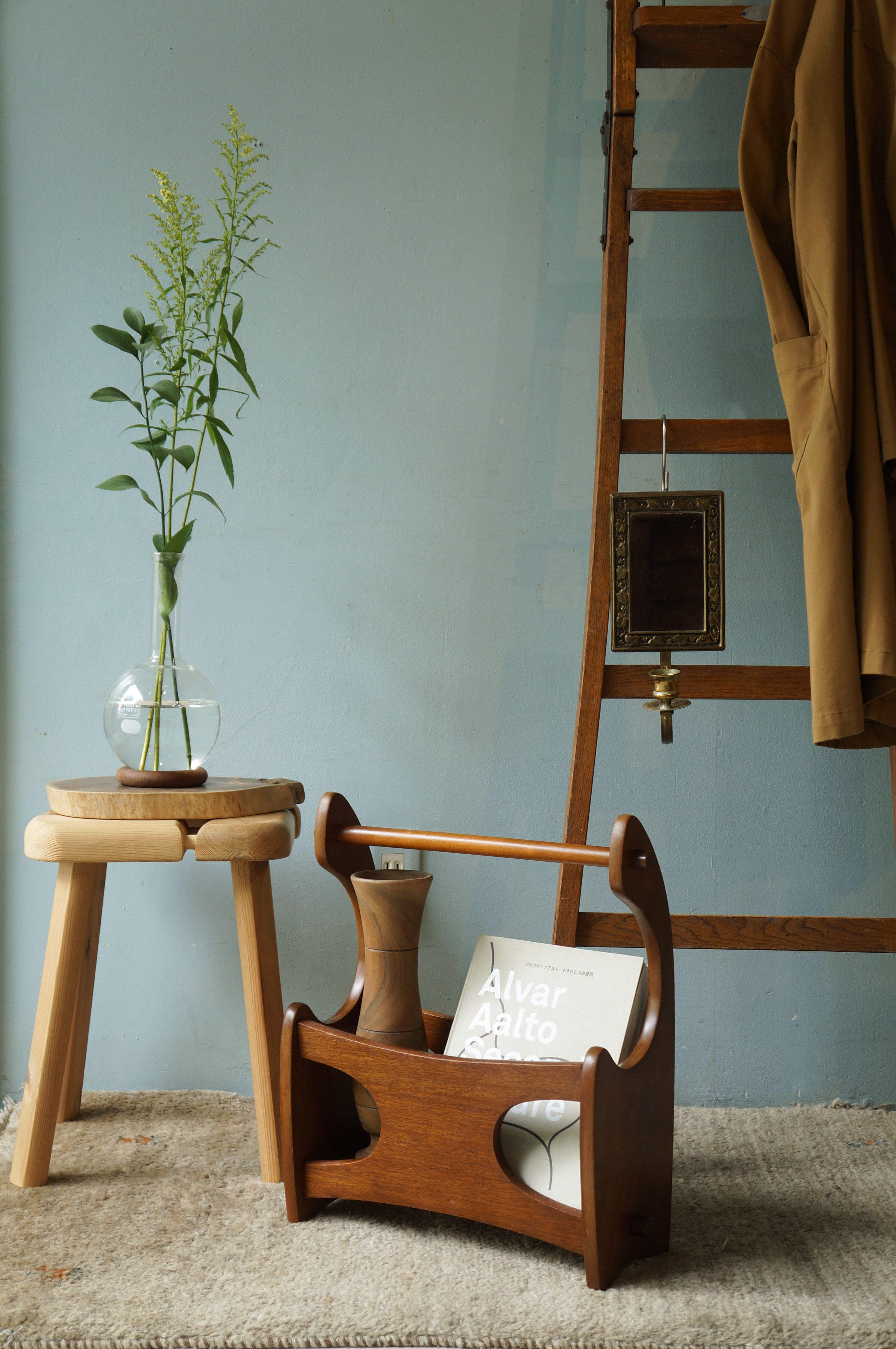 ジャパンヴィンテージ ニチハン マガジンラック 昭和レトロ/Japanese