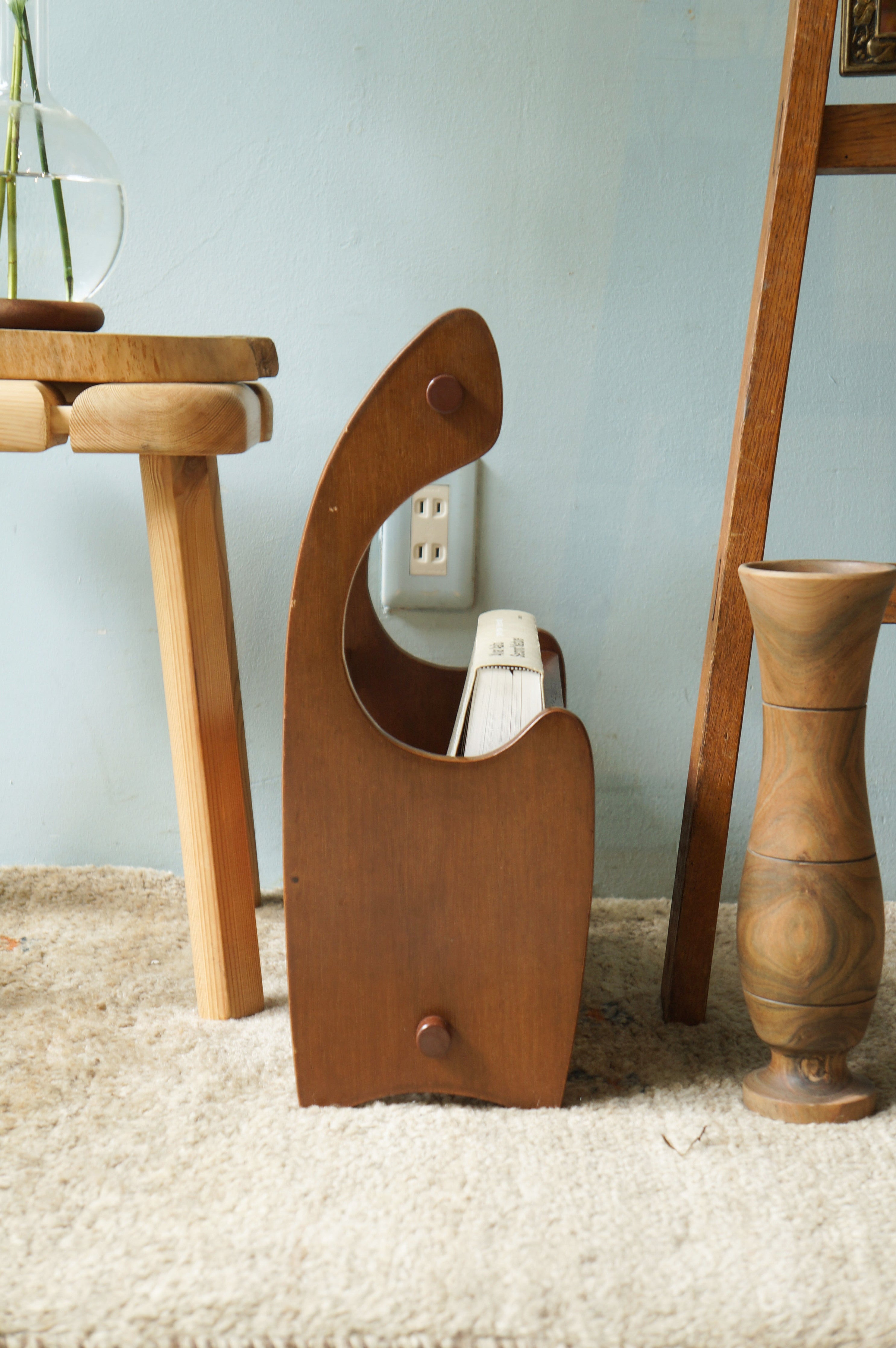 ジャパンヴィンテージ ニチハン マガジンラック 昭和レトロ/Japanese